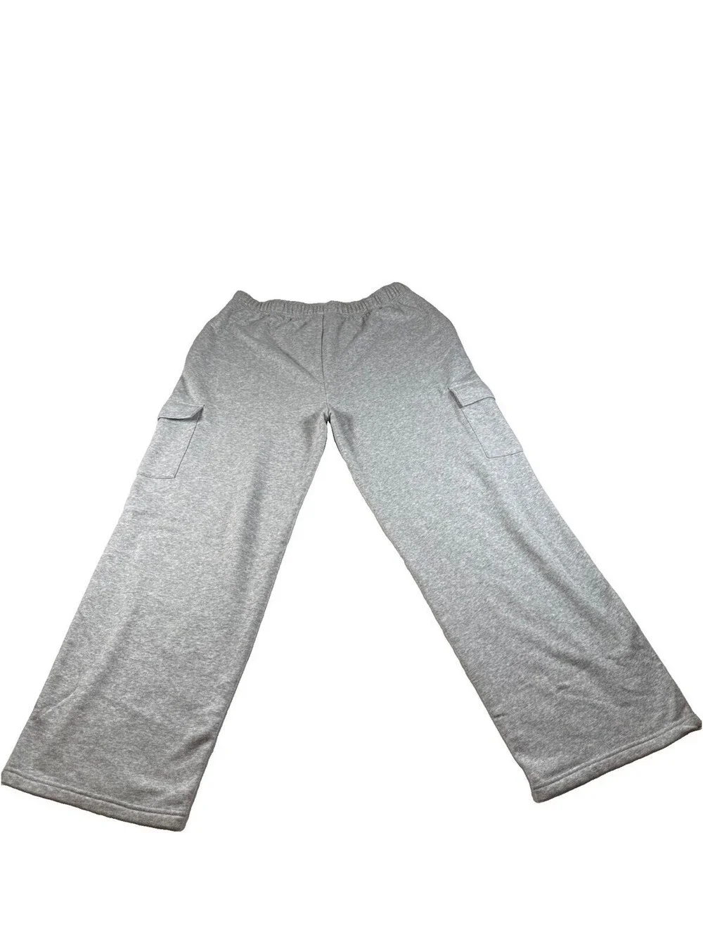 No Boundaries Women’s Gray Fleece Cargo Street Ware Size XL 16-18 Pre Owned